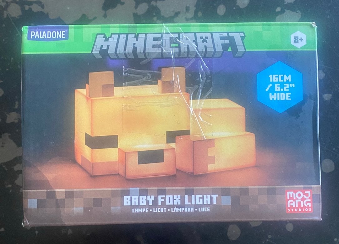 Originele Minecraft Baby Vos Lamp (Paladone), Draadloos, Overige stijlen, Kunststof, Nieuw