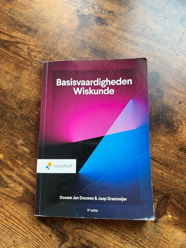 Basisvaardigheden Wiskunde - Noordhoff (5e editie), Boeken, Ophalen of Verzenden, Beta, Gelezen, HBO