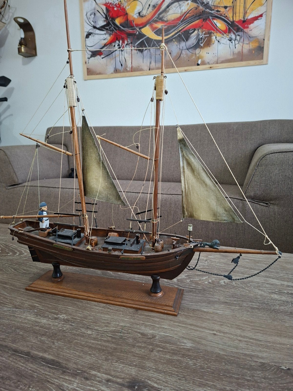 modelboot handgemaakt, Ophalen of Verzenden, Zo goed als nieuw