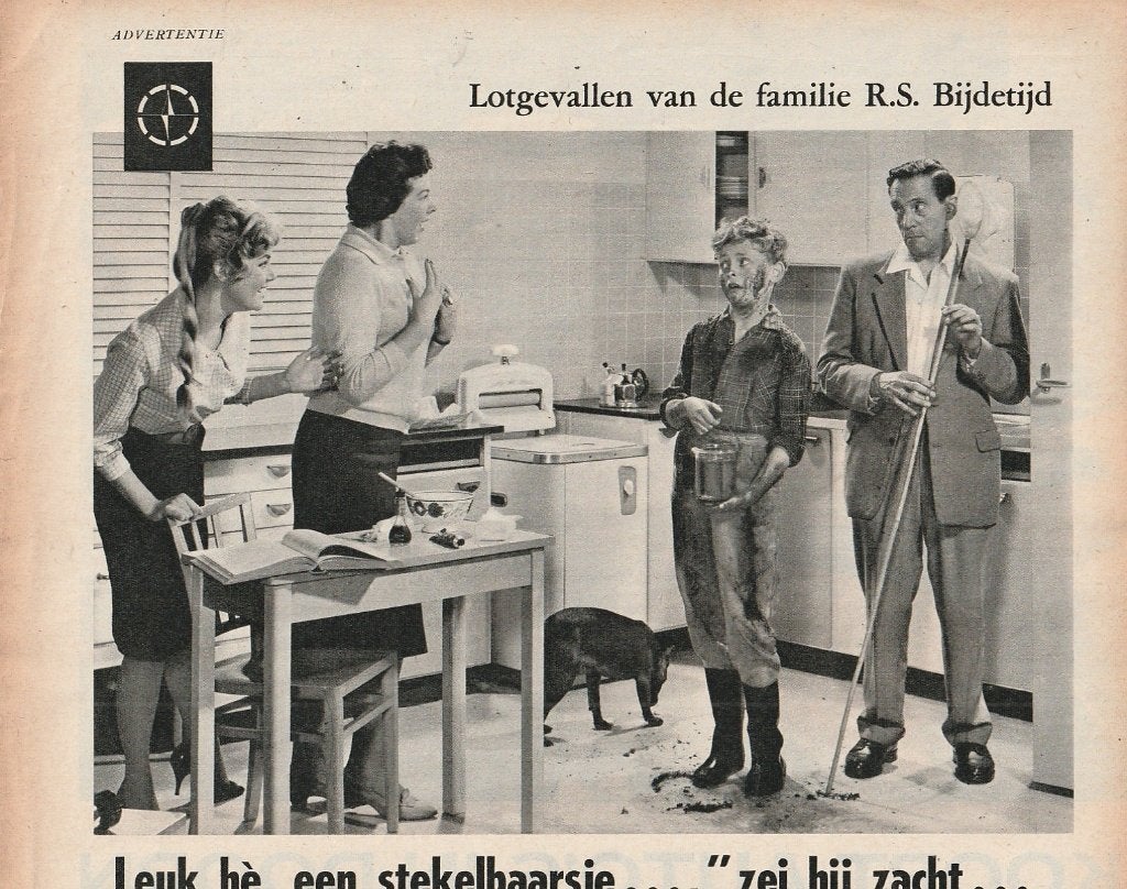 Retro reclame 1960 Erres wasmachine voor vieze Bob, Verzenden, Overige typen