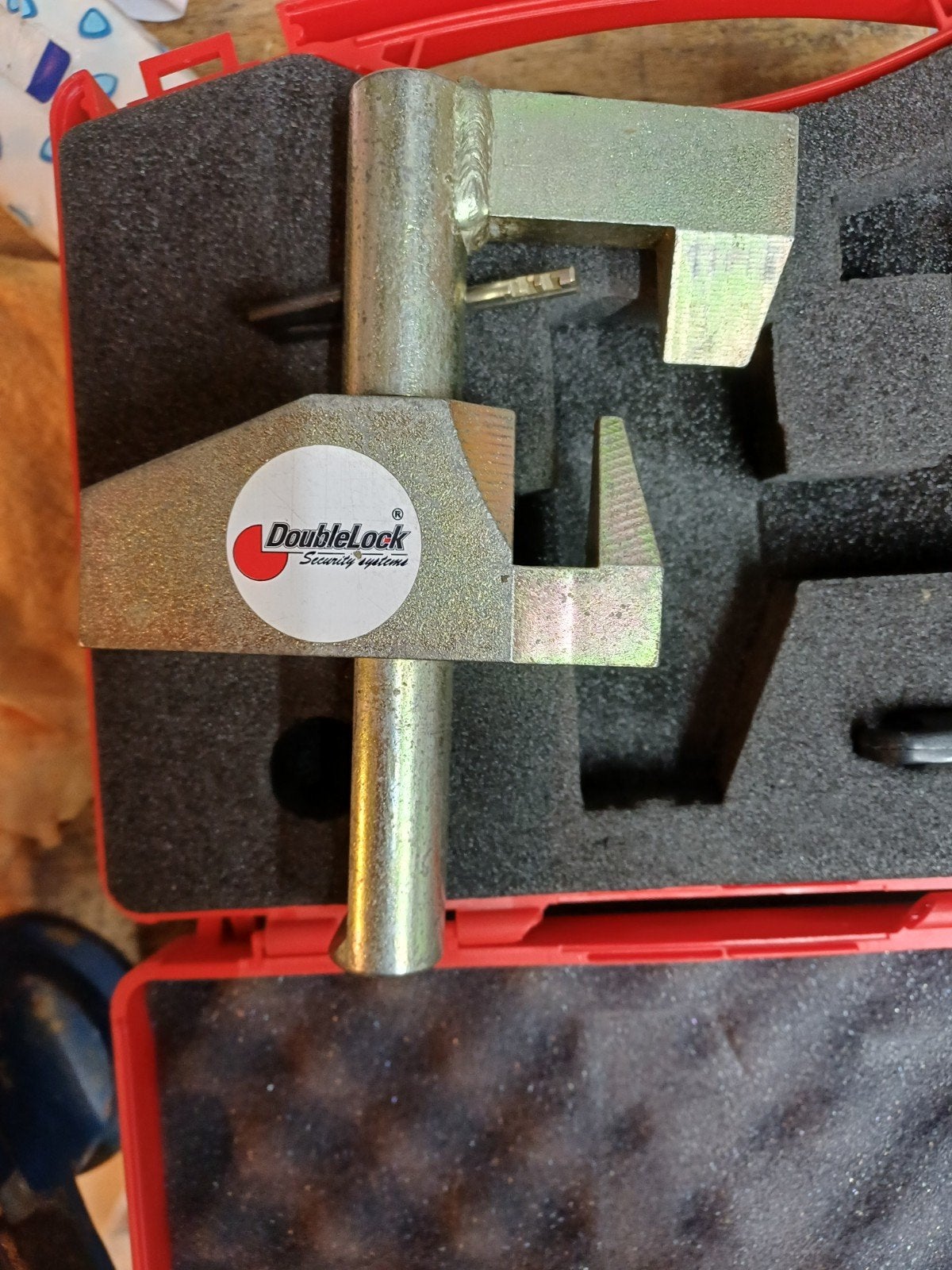 DoubleLock Compact Eagle disselslot voor caravan/aanhanger, Ophalen of Verzenden, Gebruikt