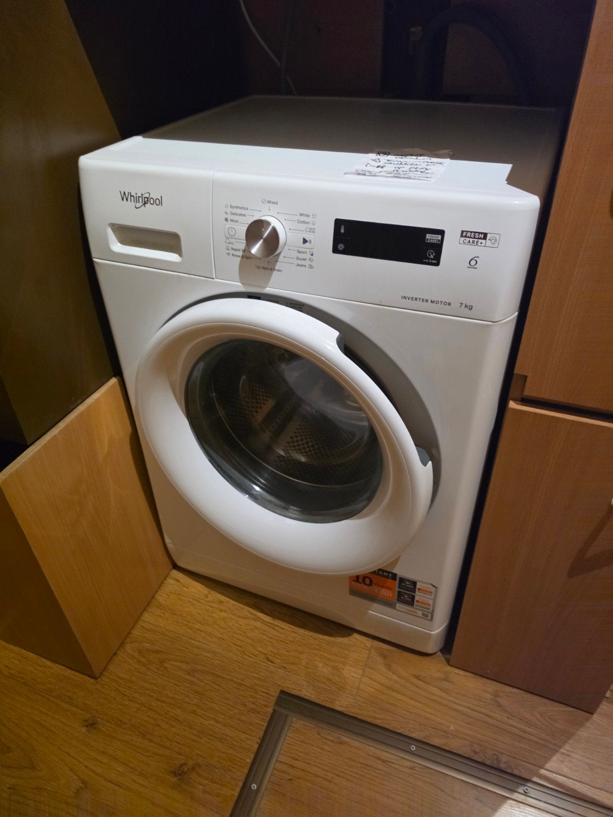 ZO GOED ALS NIEUW-  Whirlpool Wasmachine 7 kg, 6 tot 8 kg, Ophalen of Verzenden, 1200 tot 1600 toeren, 85 tot 90 cm