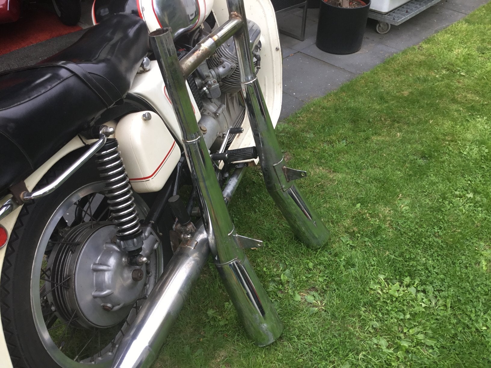 uitlaatsysteem Moto Guzzi California 3 in z.g. st., Ophalen of Verzenden, Gebruikt