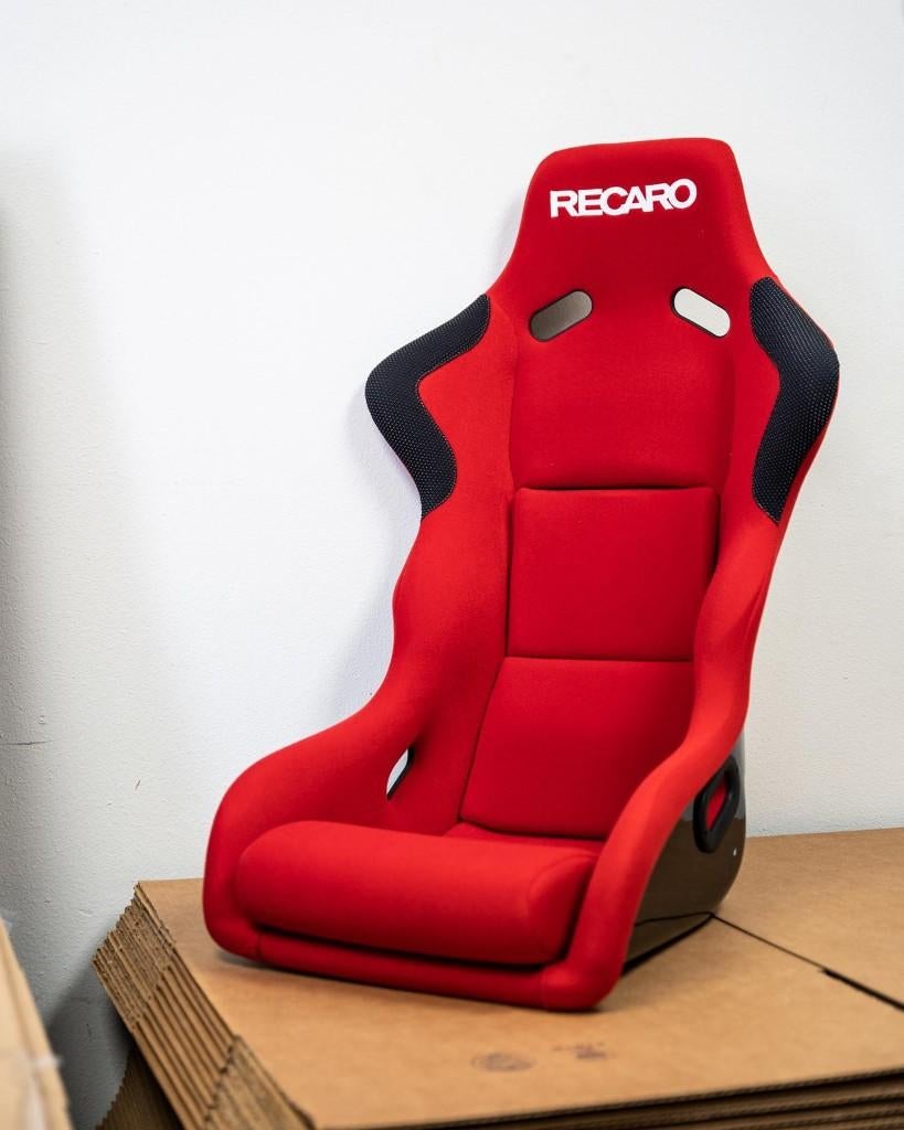 Recaro Profi SPG stof velours rood kuipstoel schaalstoel