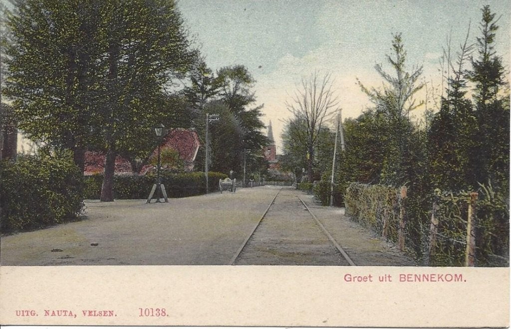 Bennekom, Dorpsgezicht, Spoorbaan, ca. 1900. Nauta 10138, Ophalen of Verzenden, Voor 1920, Ongelopen, Gelderland