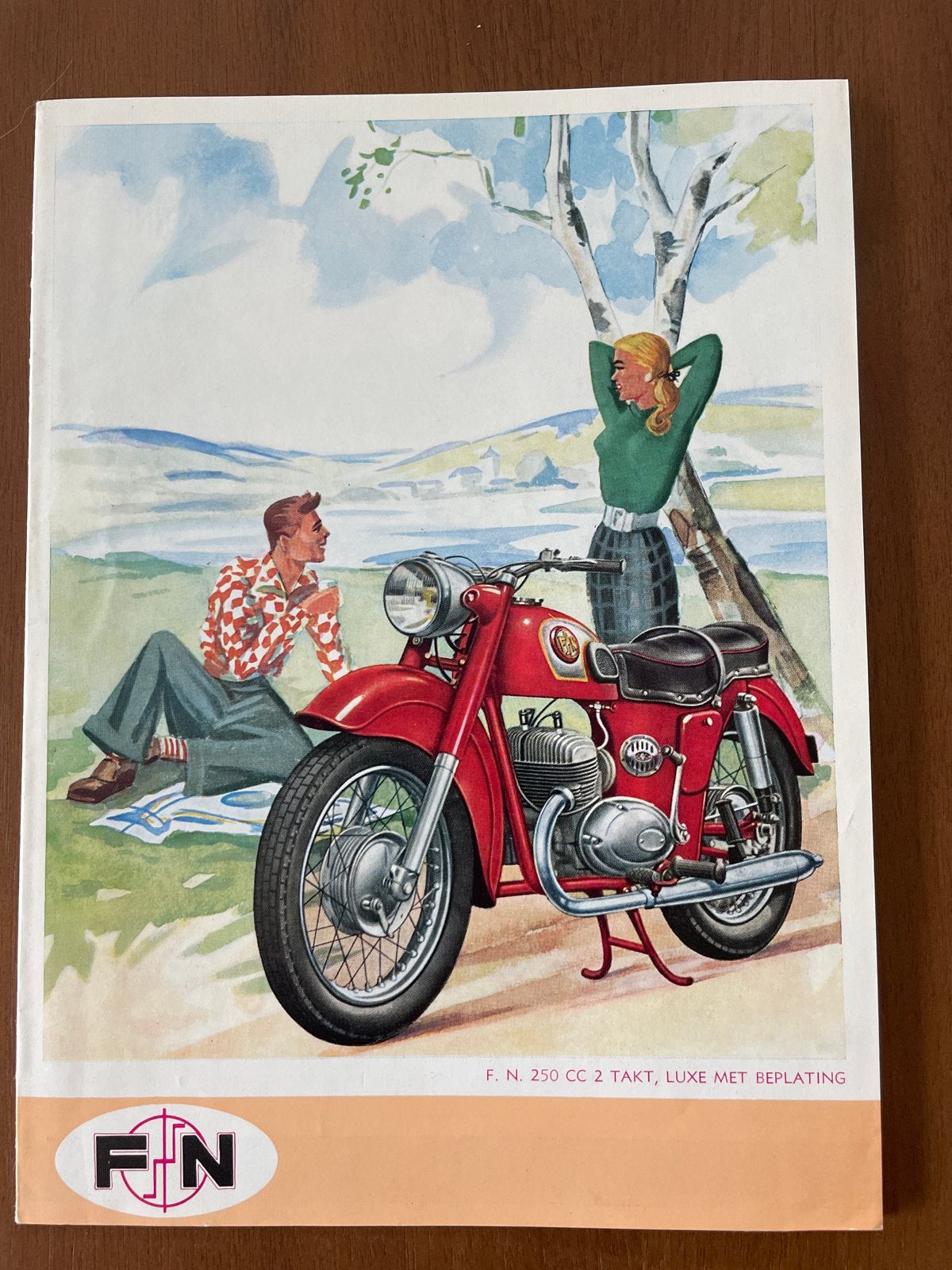 FN 250 CC 2 Takt Luxe Motorfiets Brochure (1957), Boeken, Ophalen of Verzenden, Gelezen