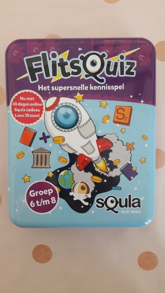 Spel Squla flitsquiz, Een of twee spelers, Ophalen of Verzenden, Zo goed als nieuw, Squla
