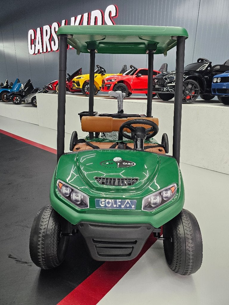 Kinder Golf Kar - 24 volt - leren zit - rubberen banden - RC, Ophalen of Verzenden, Nieuw