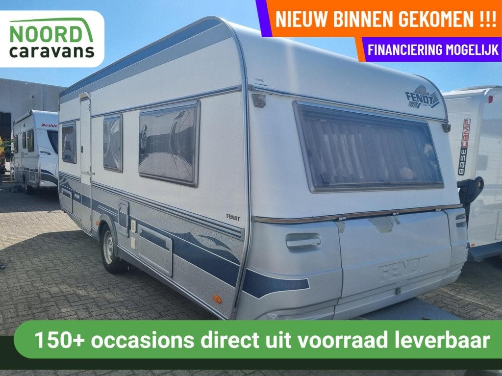 FENDT PLATIN 540 TG MOVER + AIR TENT + ENKELE BEDDEN, Caravans en Kamperen, Caravans, Rondzit, 7 tot 8 meter, Bedrijf, Mover