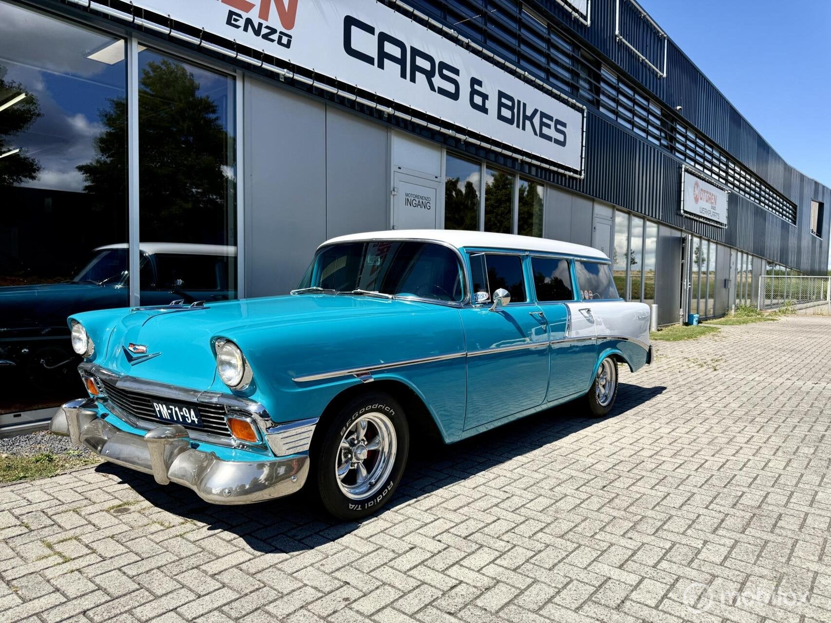 Chevrolet 210 Wagon 1956 383 Stroker V8 Restomod UNIEK, Automaat, Achterwielaandrijving, Gebruikt, Blauw