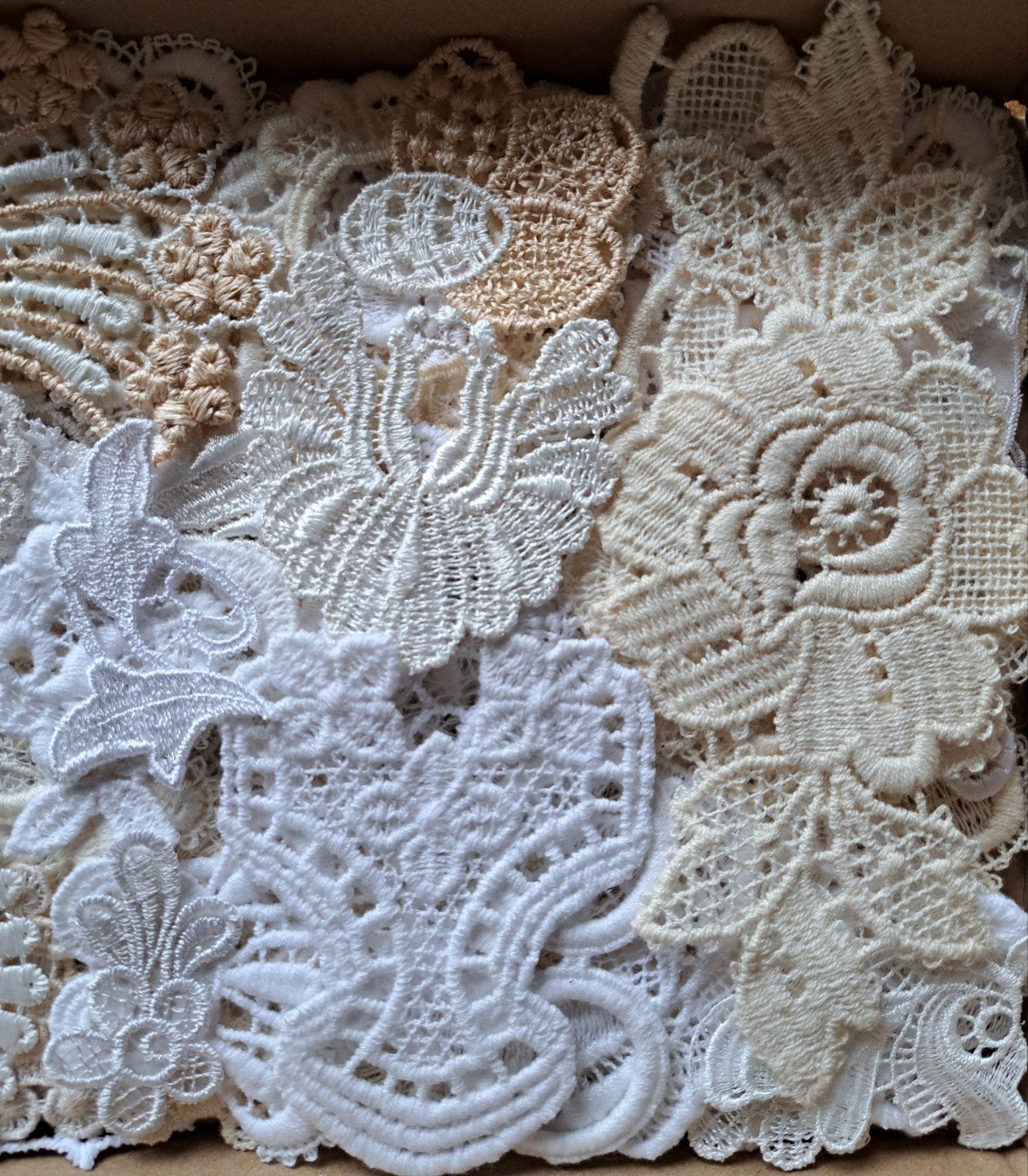 vintage applicaties naturel kleuren, Ophalen of Verzenden