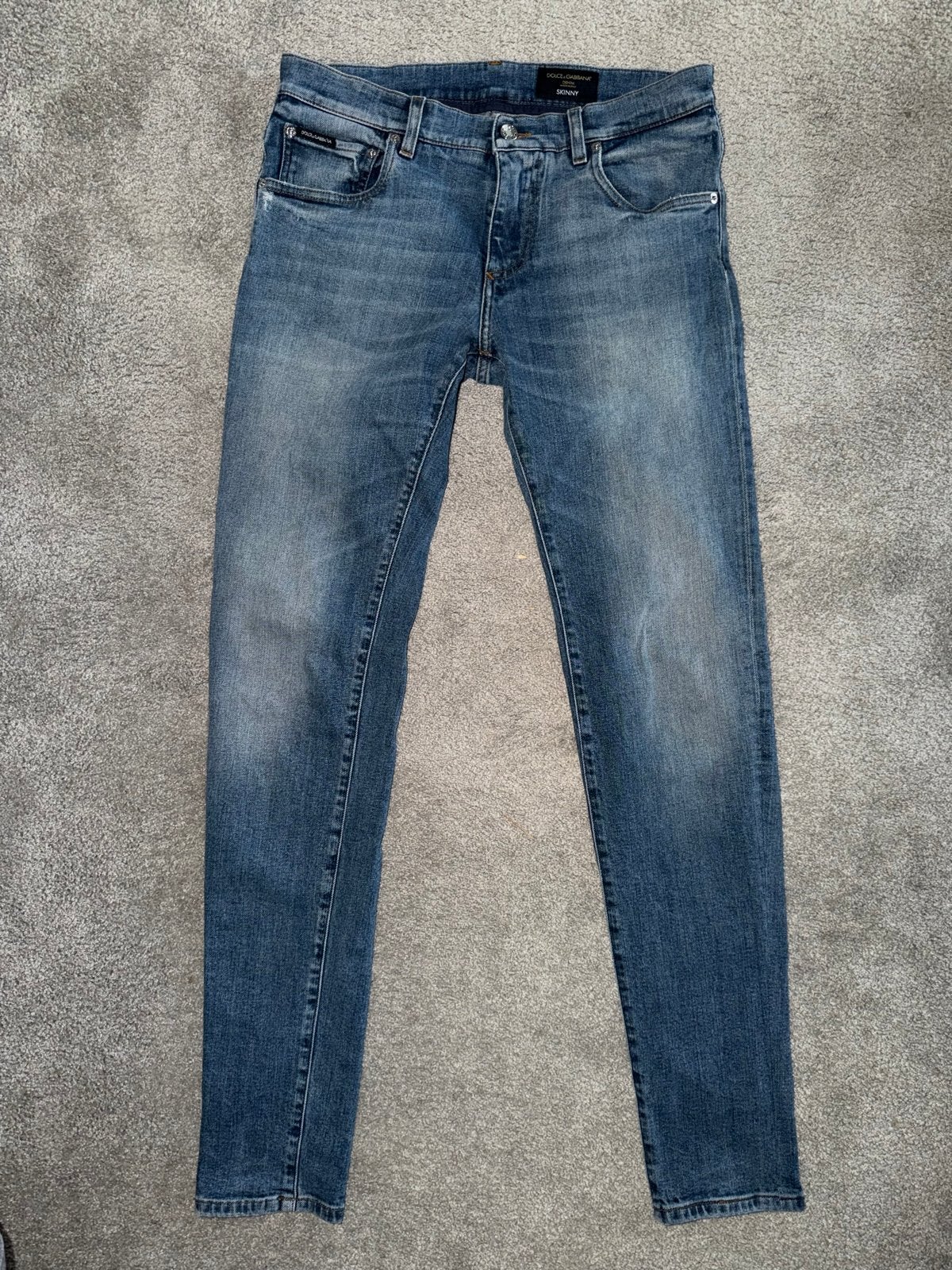 Dolce & Gabbana Skinny Jeans - Maat W33/W34 (Confectie 48/50, Ophalen of Verzenden, Gedragen, Blauw, W33 - W34 (confectie 48/50)