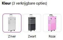 Beautycase visagiekoffer pedicurekoffer GRATIS VERZENDING!, Verzenden, Zwart, Nieuw, Nvt