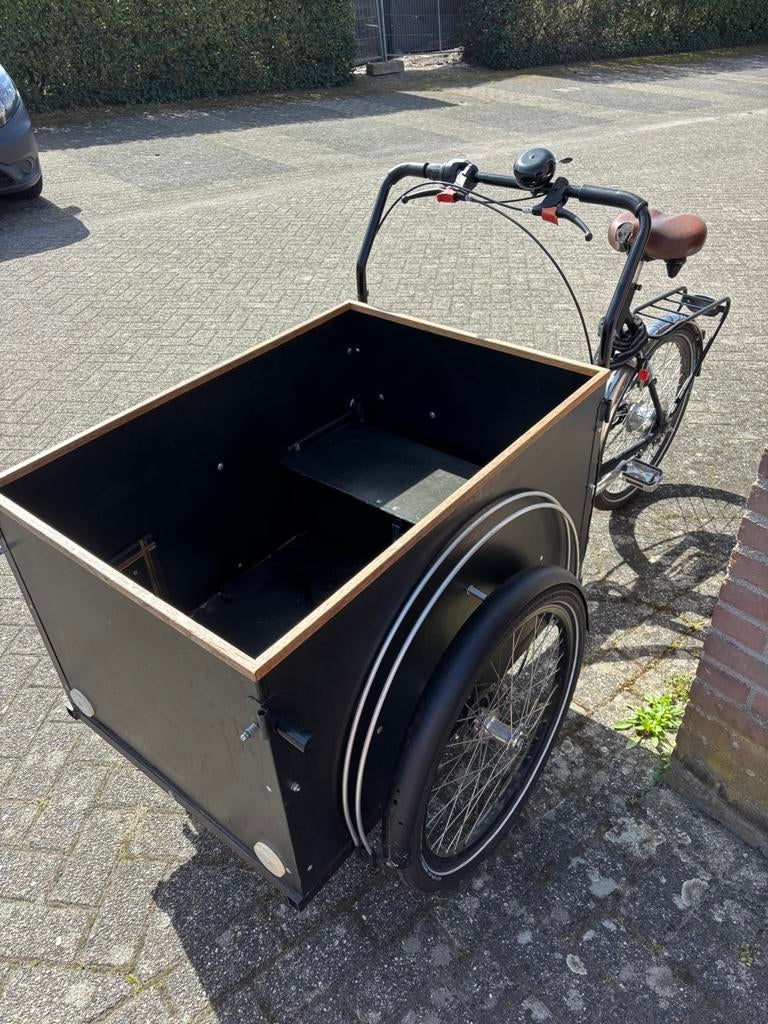 Christiania bakfiets, Gebruikt, Huif, 2 kinderen, Ophalen
