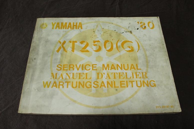 Yamaha XT250 G 1980 motorcycle service manual anleitung, Ophalen of Verzenden, Yamaha
