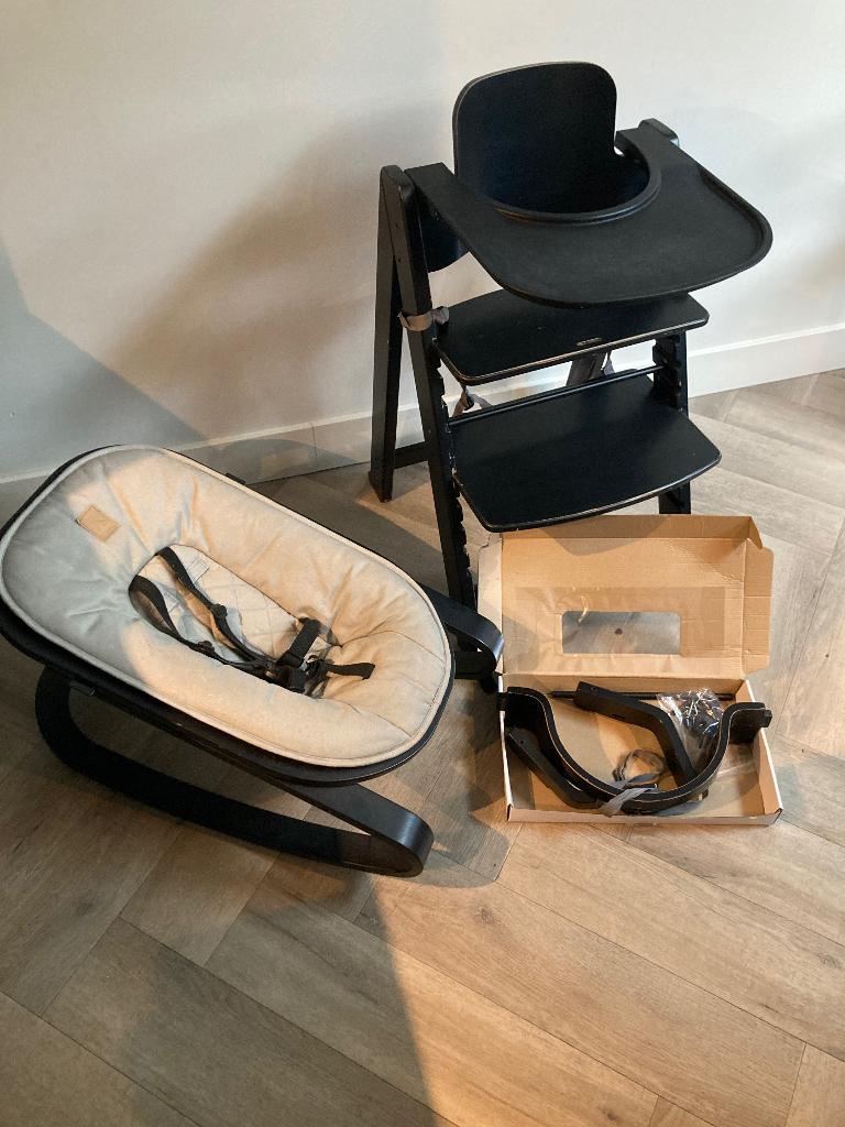 Kidsmill Up kinderstoel en babyset, Ophalen, Gebruikt, Meegroeistoel, Gordel(s)