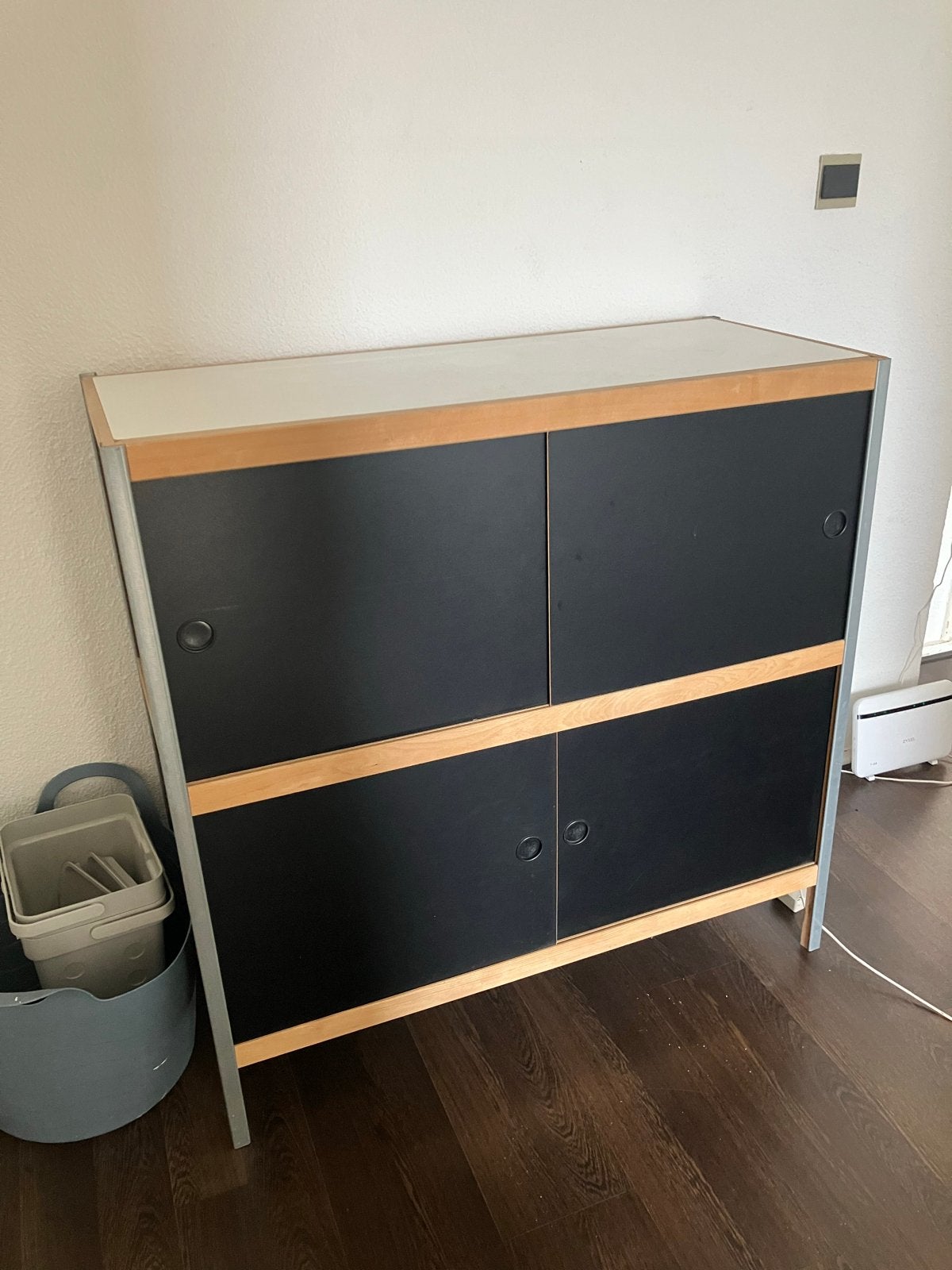 Zwarte Kewlox kast, Huis en Inrichting, Ophalen, Gebruikt