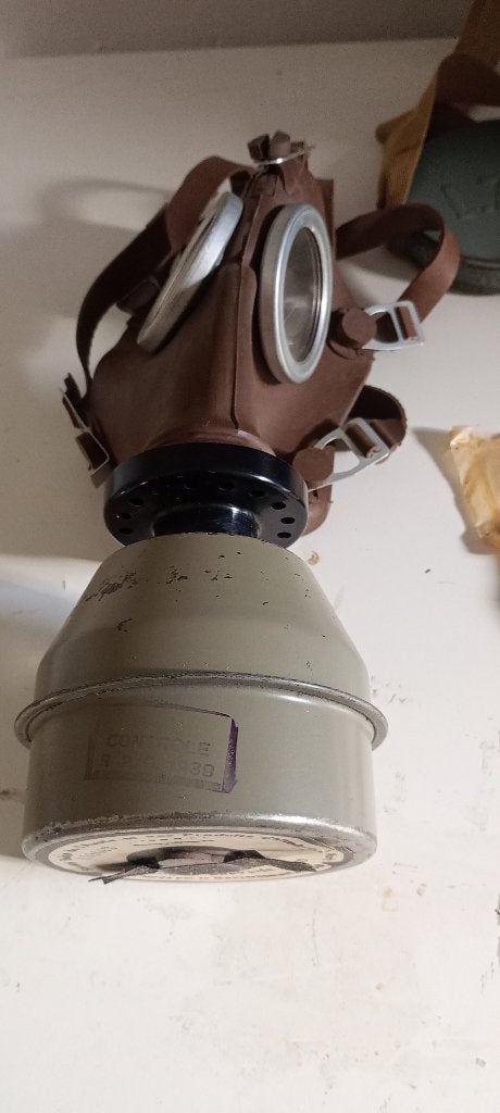 Ww2 l 701 gasmasker cmpl met alles, Verzamelen, Militaria | Tweede Wereldoorlog, Ophalen, Landmacht, Overige gebieden, Overige typen