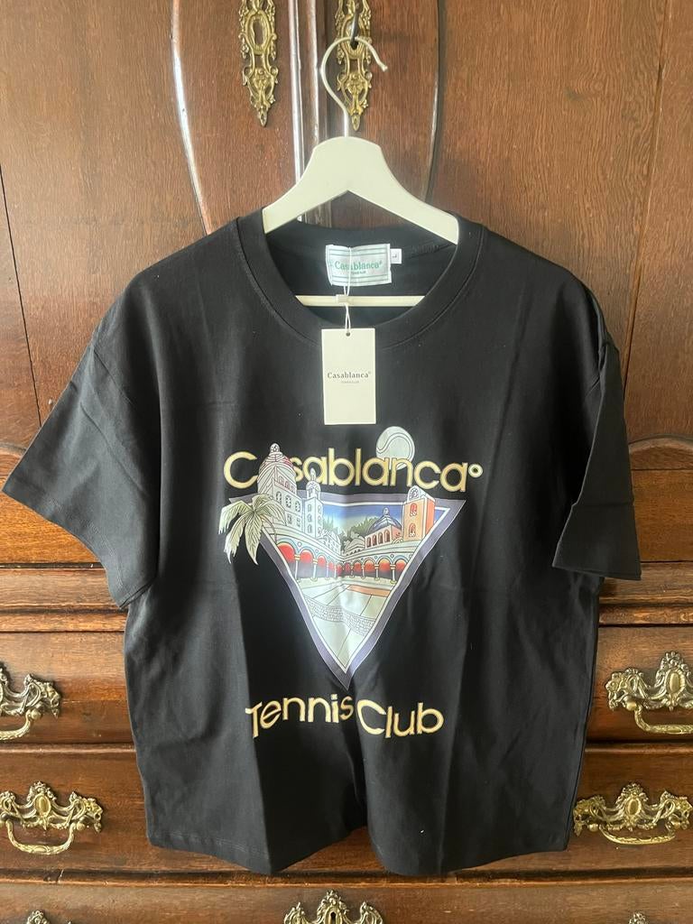Casablanca Tennis Club T-shirt Zwart Maat L Nieuw, Kleding | Dames, Zwart, Maat 42/44 (L), Nieuw, Ophalen of Verzenden