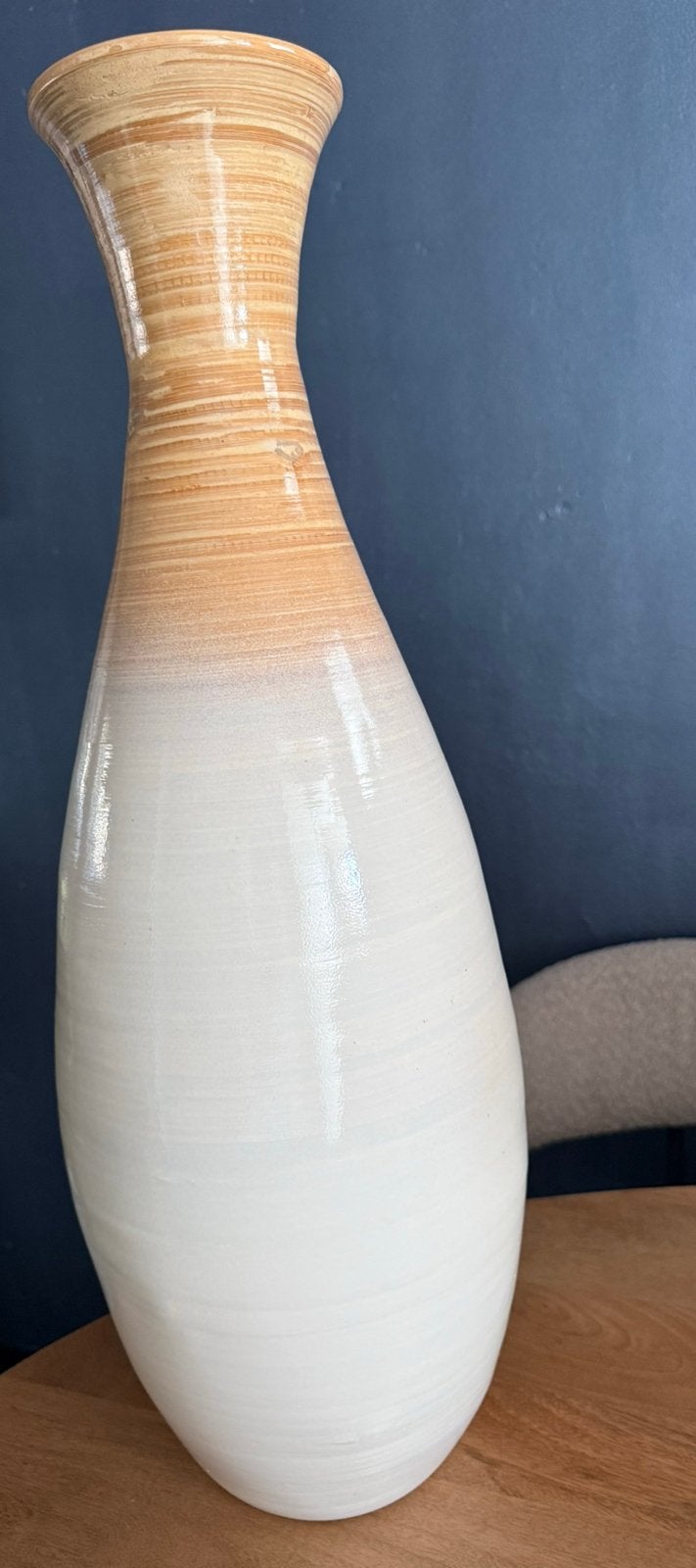 Grote decoratie vaas, 62cm hoog nieuw, Huis en Inrichting, Meerkleurig, Natuurlijk materiaal, Nieuw, Ophalen of Verzenden