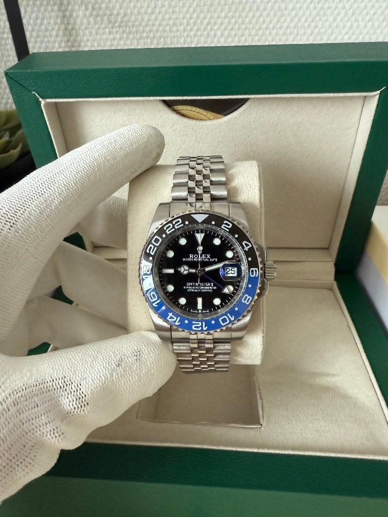 Rolex GMT Master II Batgirl 40MM, Staal, Polshorloge, Nieuw, Ophalen of Verzenden