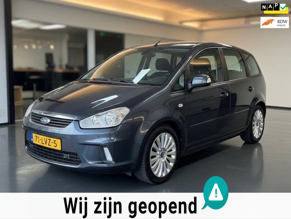 Ford C-Max 1.8-16V Limited-parkeer sensor-1 jaar apk-airco-e, Auto's, Voorwielaandrijving, 125 pk, Gebruikt, 4 cilinders