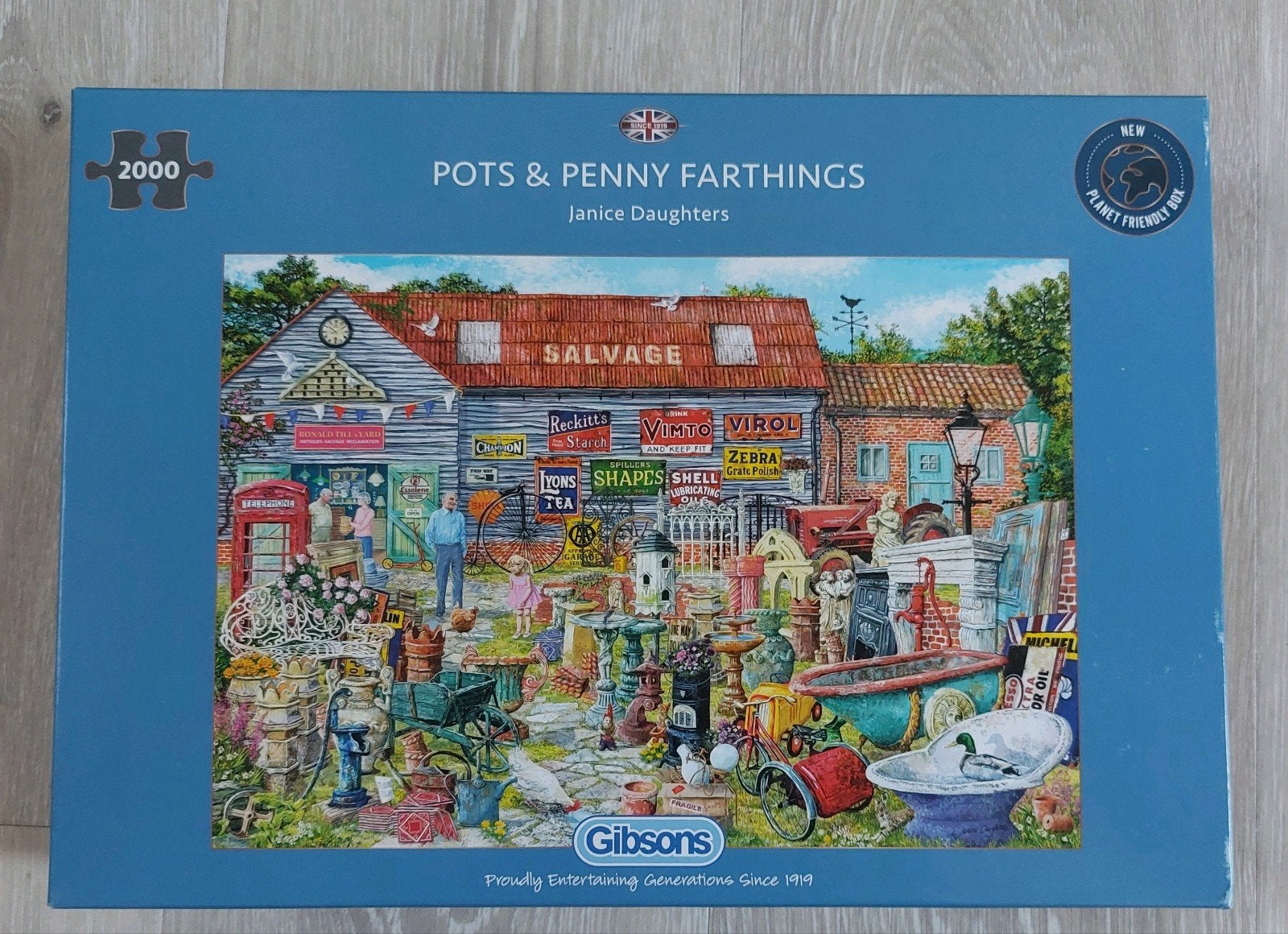 Gibsons legpuzzel - Pots & Penny farthings - 2000 stukjes, Ophalen, Meer dan 1500 stukjes, Zo goed als nieuw, Legpuzzel