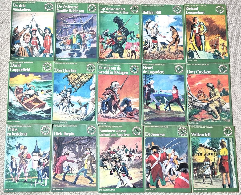 15 stripboeken Toppers in strips Wereld beroemde verhalen, Meerdere stripboeken, Ophalen of Verzenden, Zo goed als nieuw