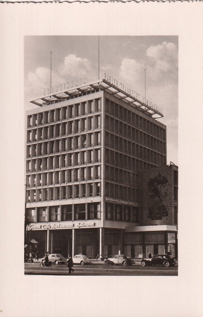 755K Rotterdam Coolsingel Holbeinhuis wederopbouwarchitectuu, Verzamelen, Ansichtkaarten | Nederland, Ophalen of Verzenden, 1940 tot 1960