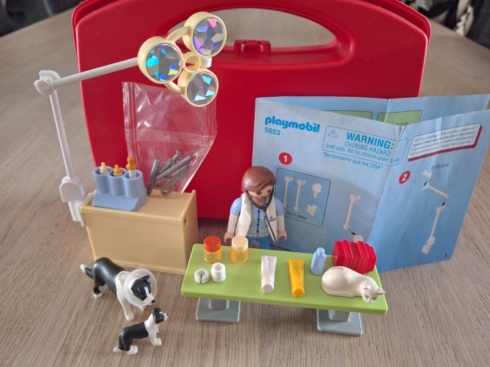 Playmobil 5653 Dierenarts Koffer - Draagbare Praktijk, Complete set, Overige typen, Ophalen of Verzenden, Zo goed als nieuw