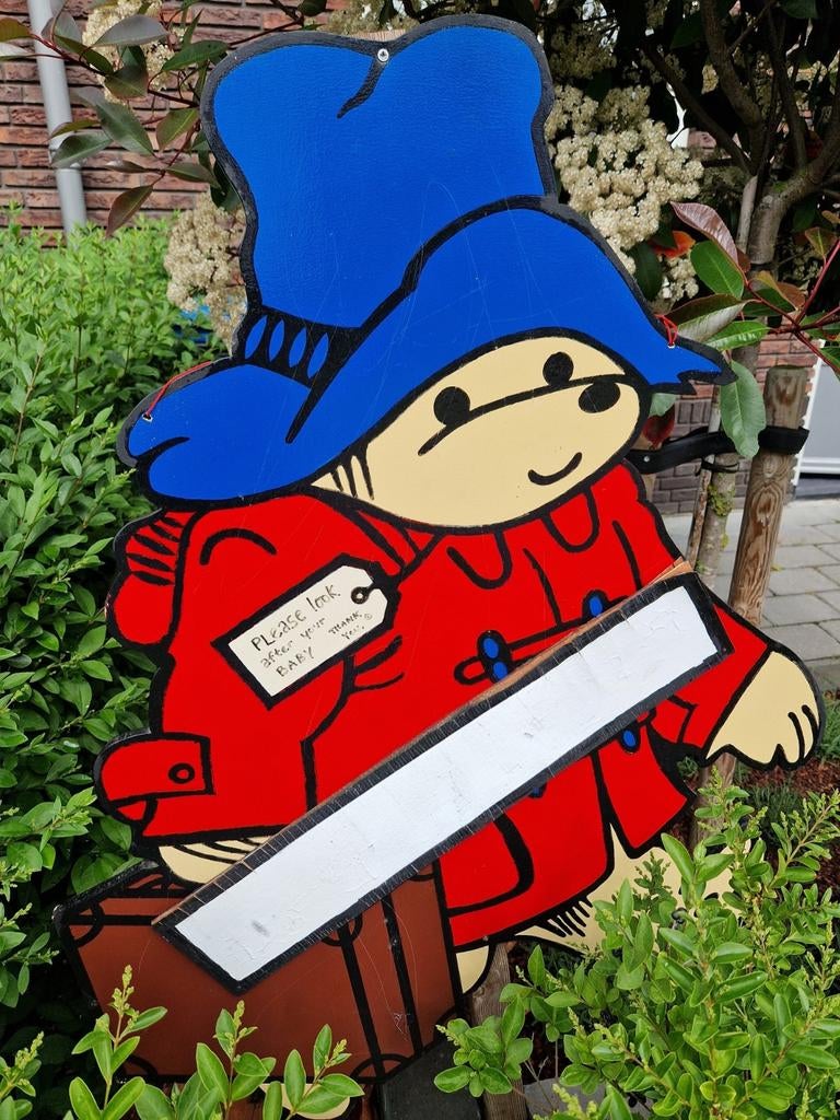 Geboortebord Beertje Paddington, Ophalen, Gebruikt