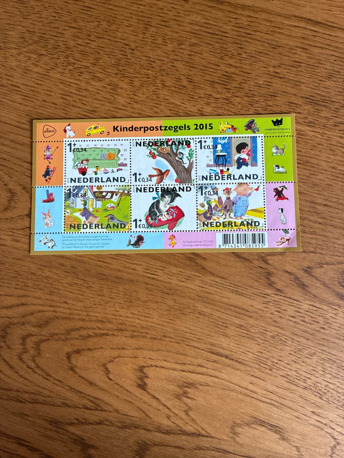Kinderpostzegels 2015 - Nederland, Ophalen of Verzenden, Na 1940, Postfris