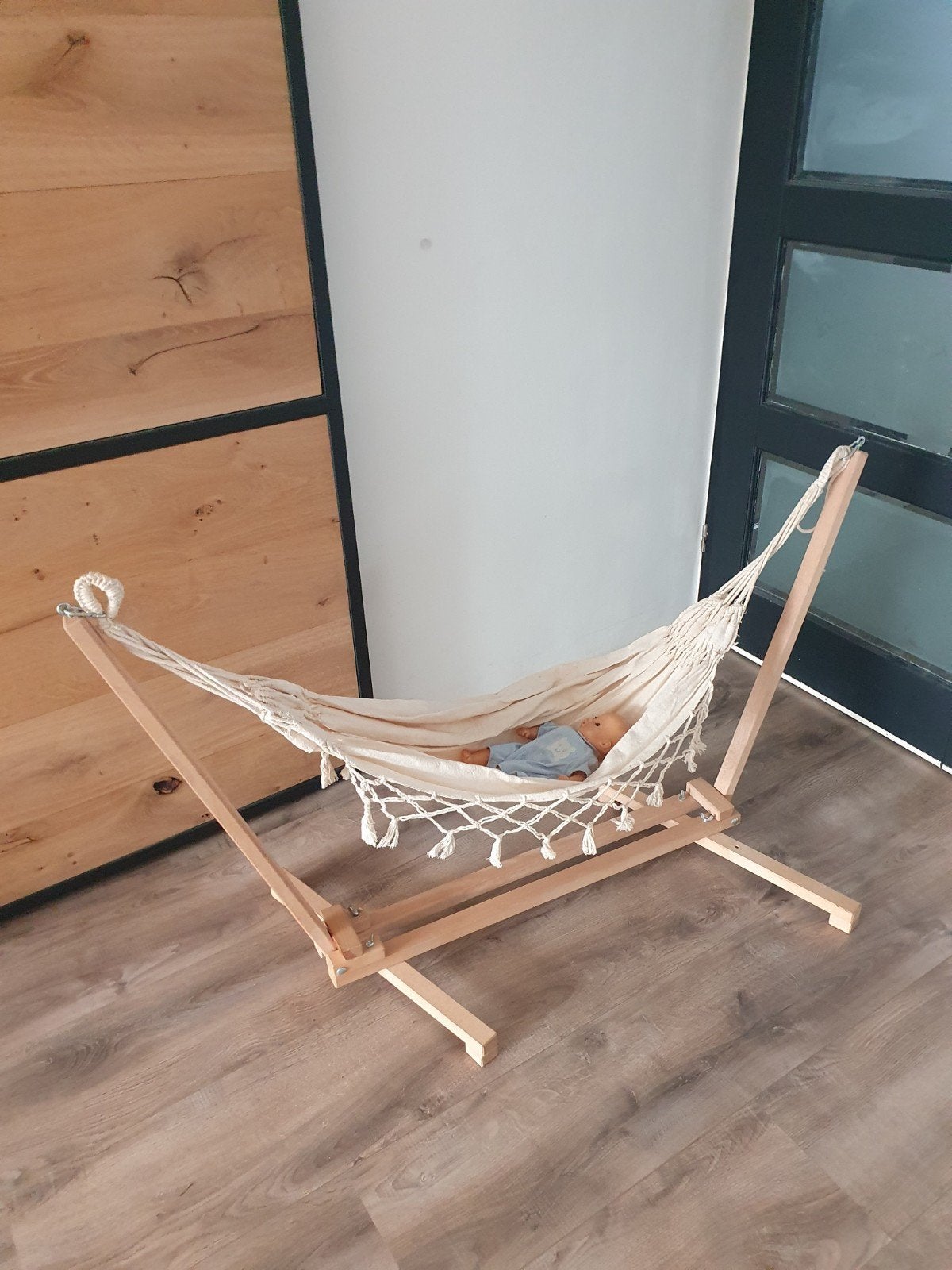 Hangmat baby, Ophalen