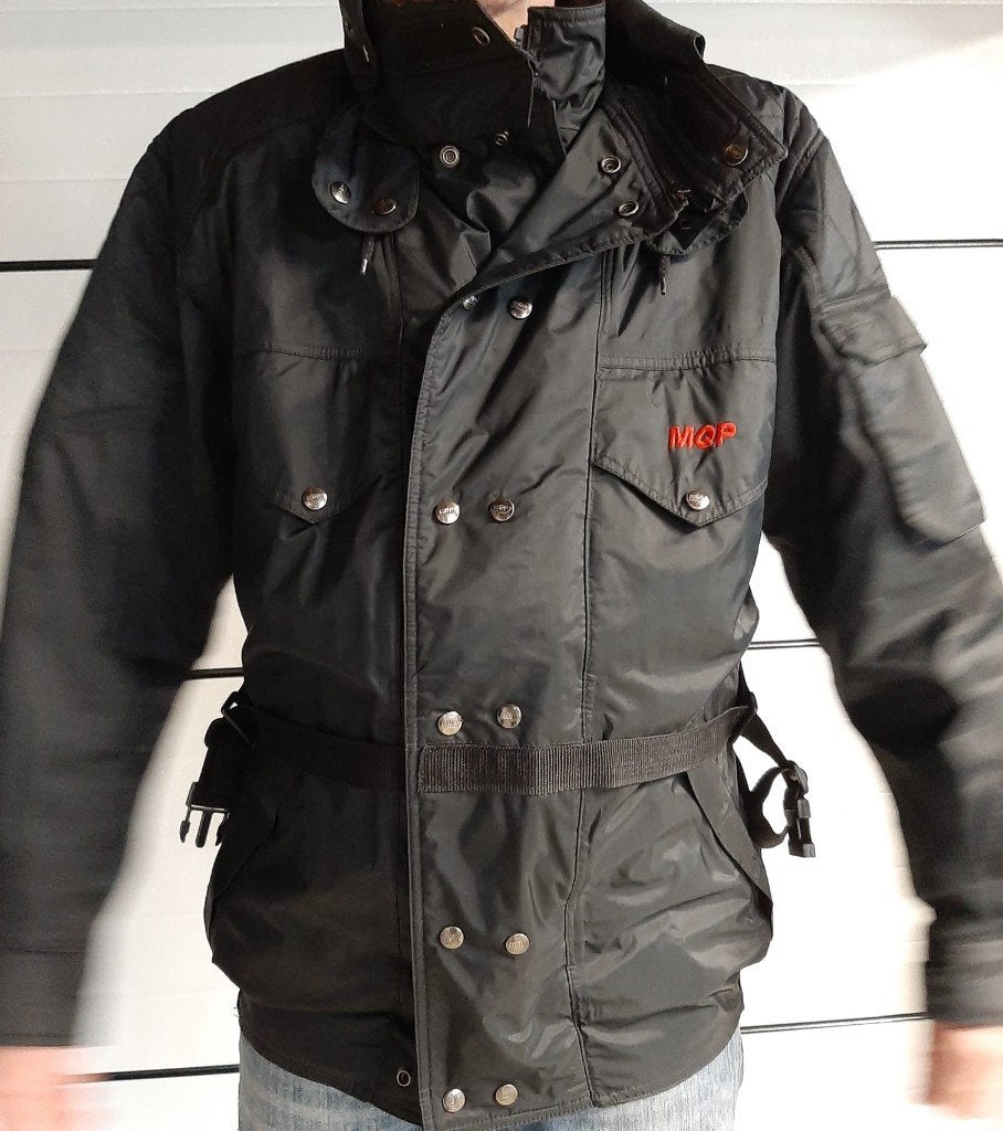 Motorjas zwart MQP maat L, Motoren, Kleding | Motorkleding, Jas | textiel, Heren, MQP, Ophalen of Verzenden