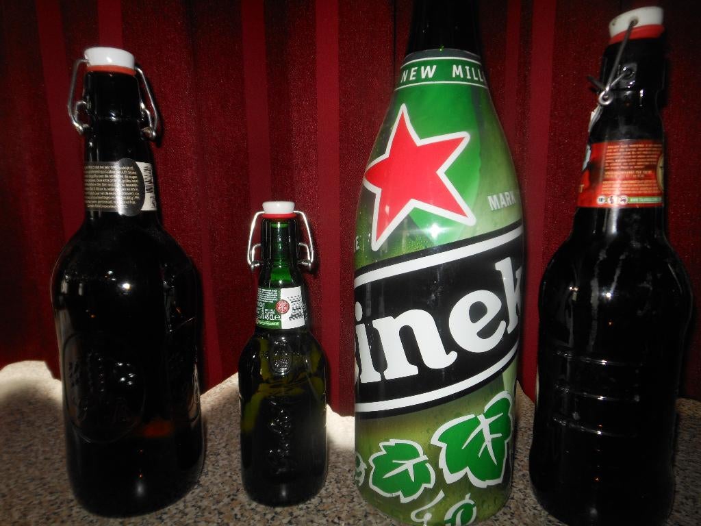 bierflessen+div., Verzamelen, Ophalen, Gebruikt, Viltje(s), Overige merken