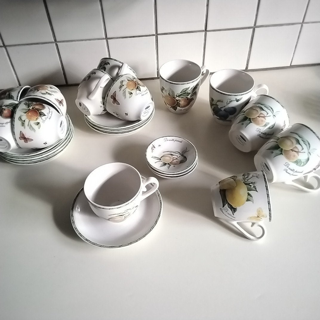 Janneke brinkman  botania:mokken, theetips, kop en schotels, Ophalen of Verzenden, Zo goed als nieuw, Overige stijlen, Kop(pen) en/of Schotel(s)