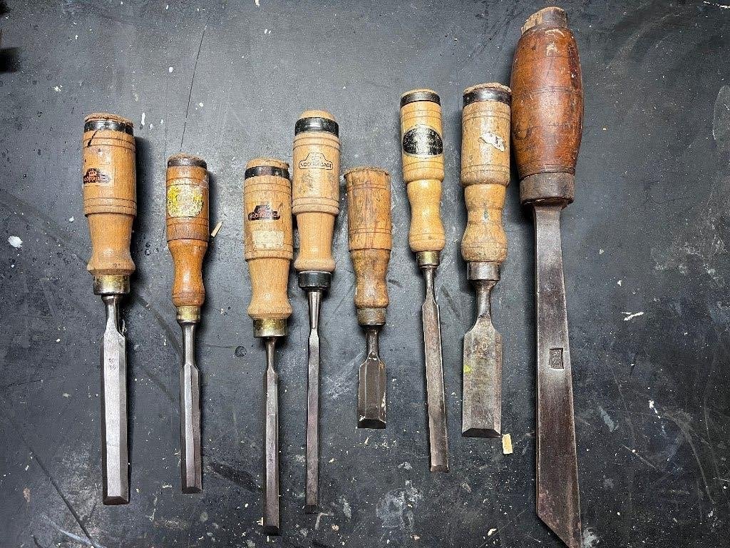 Hout beitels Nooitgedacht, Eskilstuna,, Ophalen of Verzenden, Gebruikt, Beitel, Nooitgedacht