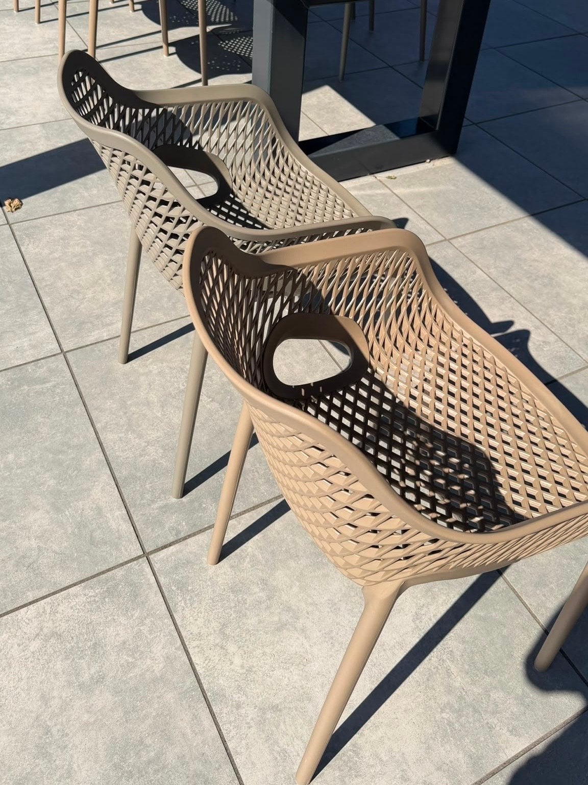 Stapelbare tuinstoel van kunststof, Tuin en Terras, Ophalen of Verzenden, Nieuw, Kunststof, Stapelbaar