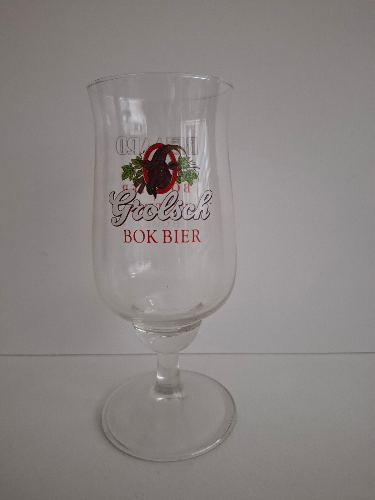 GROLSCH BOK BIER  GLAS (01), Ophalen of Verzenden, Zo goed als nieuw, Glas of Glazen, Grolsch