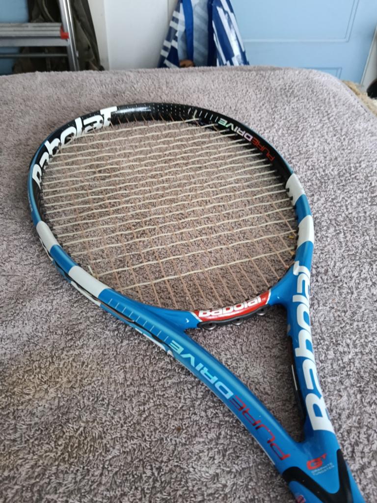 BABOLAT PURE DRIVE GRAPHITE TUNGSTEN TECHNOLOGIE RACKET, Sport en Fitness, Tennis, Ophalen, Racket, Babolat