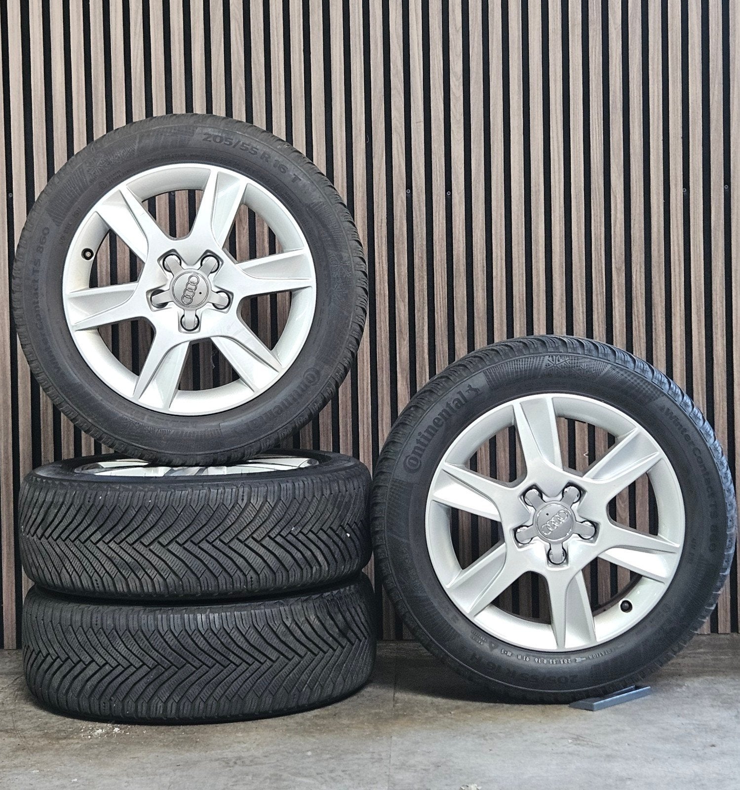 ZGAN 16" Orig. AUDI A3 Velgen+Winterbanden 5x112 Golf Leon, Ophalen, Audi, Gebruikt, 16 inch