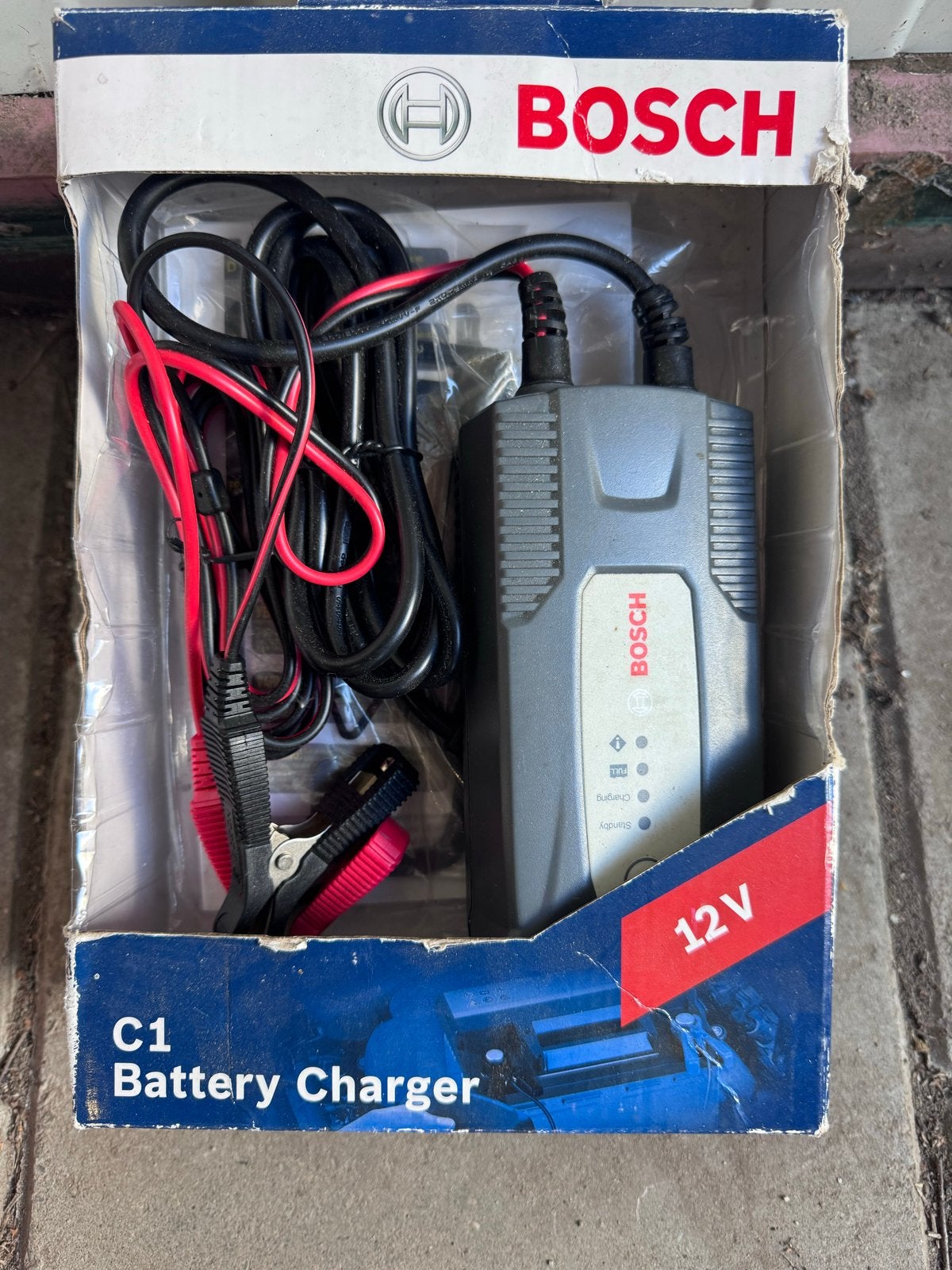 Bosch C1 Acculader 12V - Nieuw in doos, Nieuw