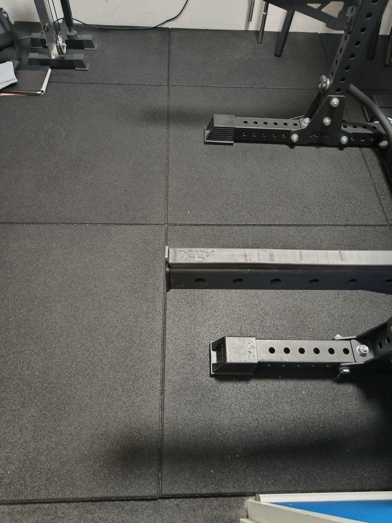 Sportvloer homegym fitnesstegels rubber tegel, Ophalen, Zo goed als nieuw