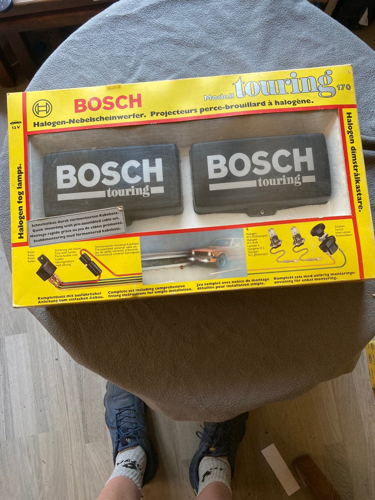 Oldtimer 1 set Bosch mistlampen met covers type Touring 170, Auto-onderdelen, Ophalen of Verzenden, Nieuw
