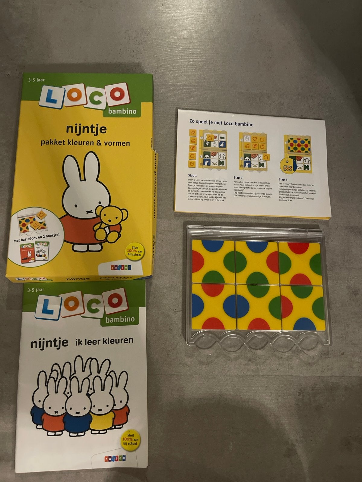 Nijntje pakket Loco Kleuren & Vormen en Ik Leer Kleuren, Ophalen of Verzenden, Zo goed als nieuw, Puzzelen