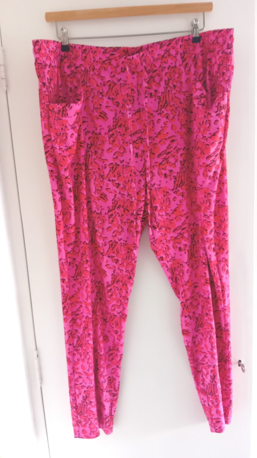 Exxcellent travel broek print roze rood 52, Kleding | Dames, Maat 46/48 (XL) of groter, Ophalen of Verzenden, Zo goed als nieuw