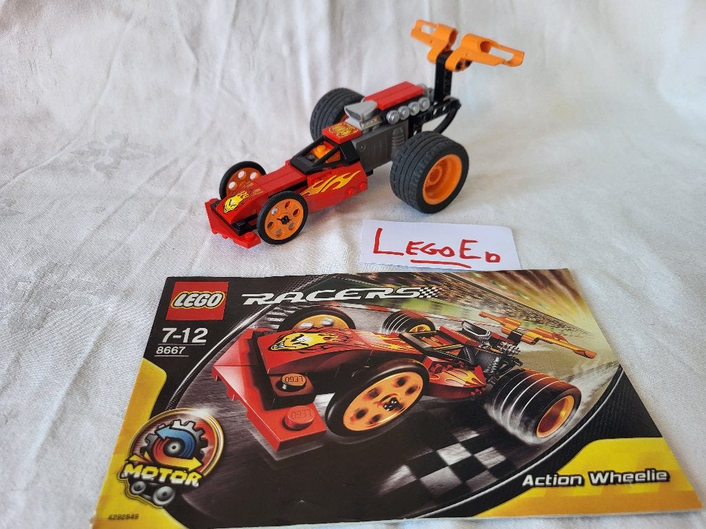 Lego 8667 - Action Wheelie - Racers: Power Racers, Lego, Compleet, Ophalen of Verzenden, Zo goed als nieuw