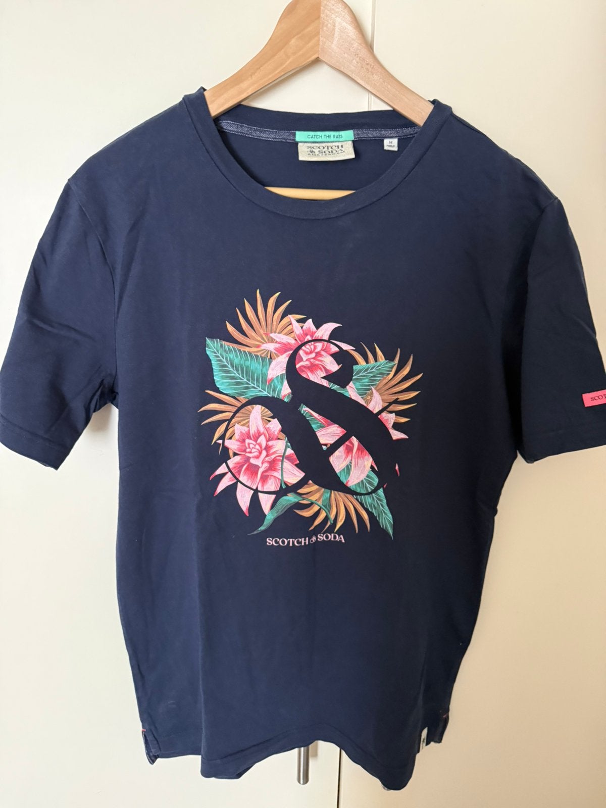 Scotch & Soda t-shirt M, Ophalen of Verzenden, Zo goed als nieuw, Maat 48/50 (M), Blauw