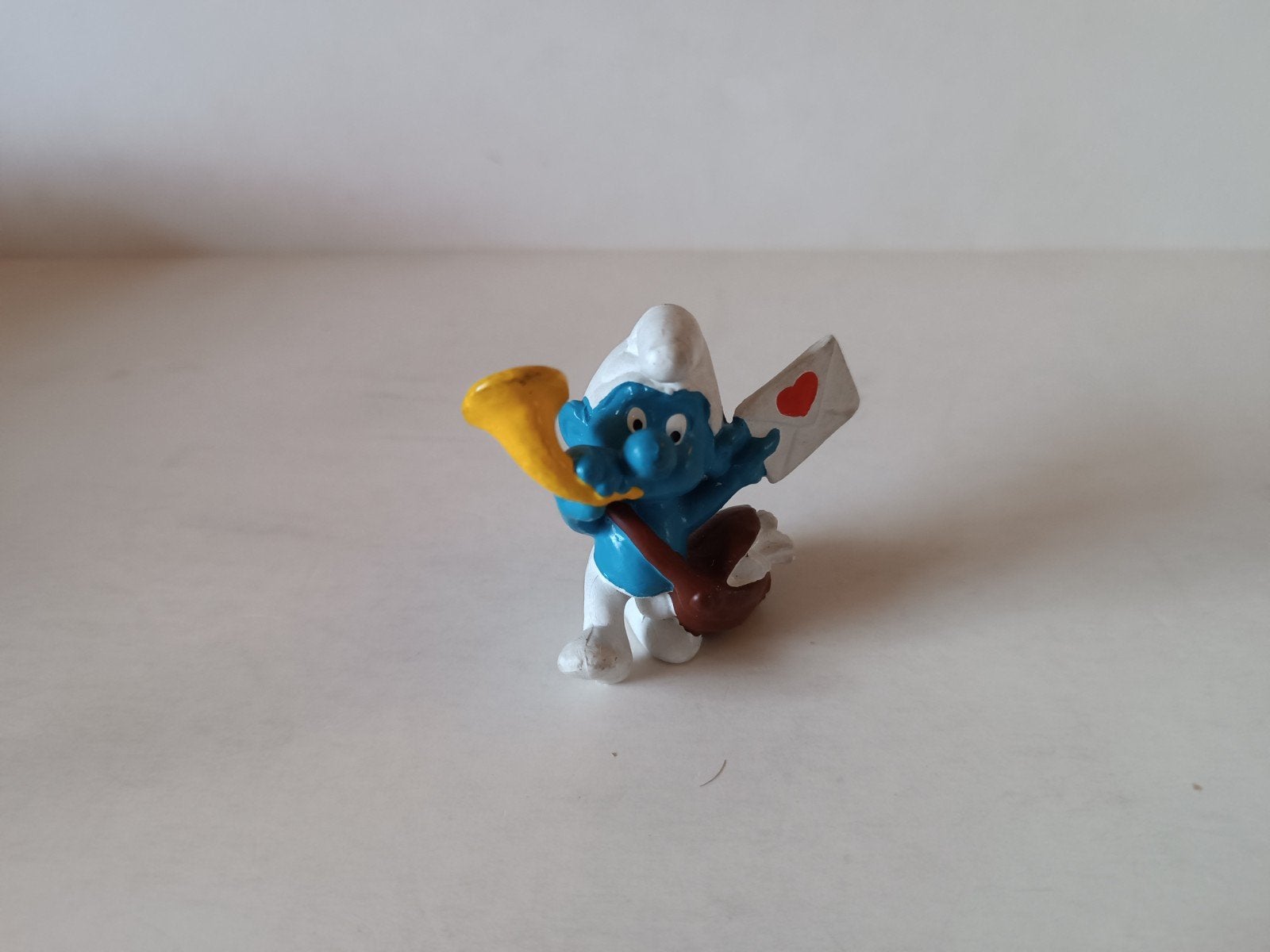 Schleich Smurfen Collectie: Postbode Smurf, Ophalen of Verzenden, Gebruikt, Overige Smurfen, Poppetje, Figuurtje of Knuffel