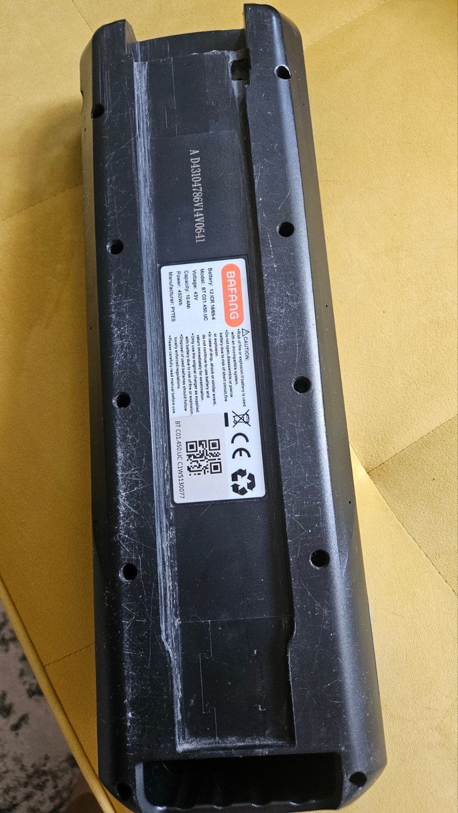 Bafang E-bike Accu 48V 10.4Ah - Gebruikt, Ophalen, Gebruikt